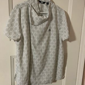 Womens chase bank short sleeve blouse